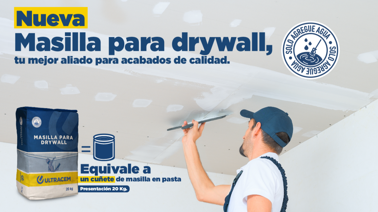 Masilla para drywall Ultracem