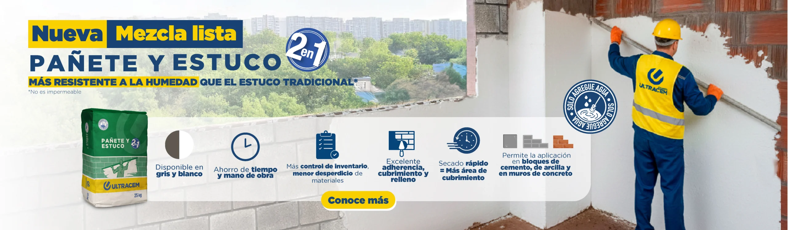 Pañete y Estuco 2 en 1 banner
