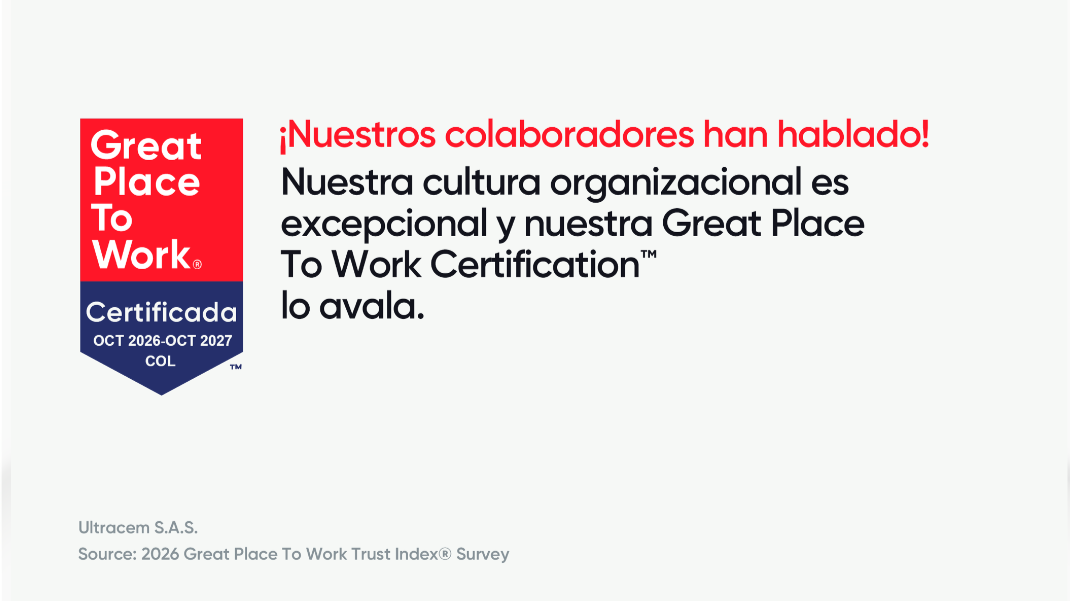 En Ultracem somos un Great Place to Work